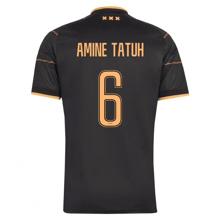 Danxen Barn Mohammed Tatuh #6 Svart Orange Bortatröja Matchtröjor 2026/27 Tröjor T-Tröja