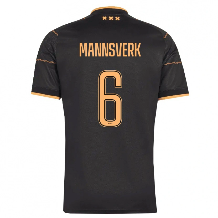 Danxen Barn Sivert Mannsverk #6 Svart Orange Bortatröja Matchtröjor 2026/27 Tröjor T-Tröja