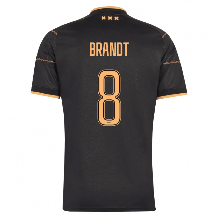 Danxen Barn Julian Brandt #8 Svart Orange Bortatröja Matchtröjor 2026/27 Tröjor T-Tröja