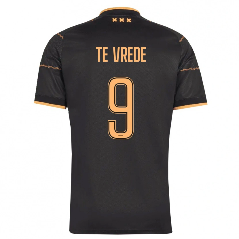 Danxen Barn Mitchell Te Vrede #9 Svart Orange Bortatröja Matchtröjor 2026/27 Tröjor T-Tröja