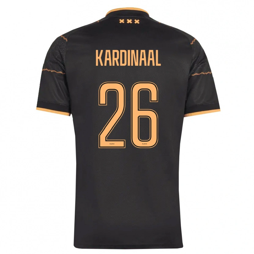 Danxen Barn Isa Kardinaal #26 Svart Orange Bortatröja Matchtröjor 2026/27 Tröjor T-Tröja