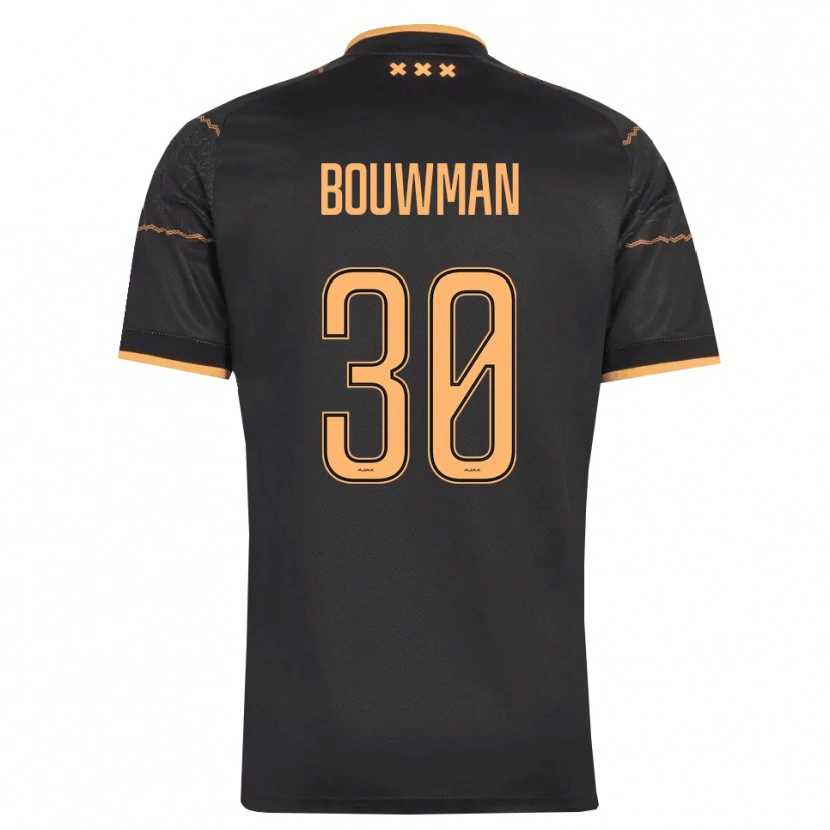 Danxen Barn Aaron Bouwman #30 Svart Orange Bortatröja Matchtröjor 2026/27 Tröjor T-Tröja