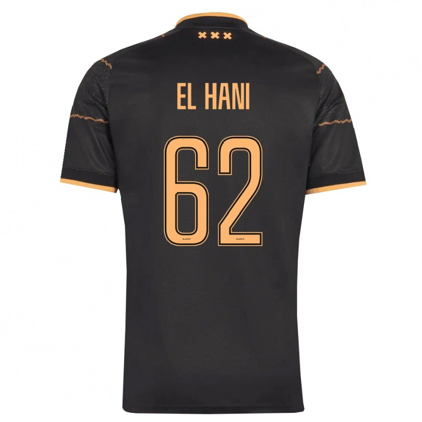 Danxen Barn Aymean El Hani #62 Svart Orange Bortatröja Matchtröjor 2026/27 Tröjor T-Tröja