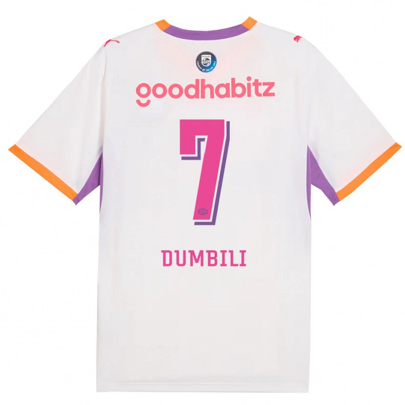 Danxen Barn Samuel Dumbili #7 Vit Lila Orange Bortatröja Matchtröjor 2026/27 Tröjor T-Tröja