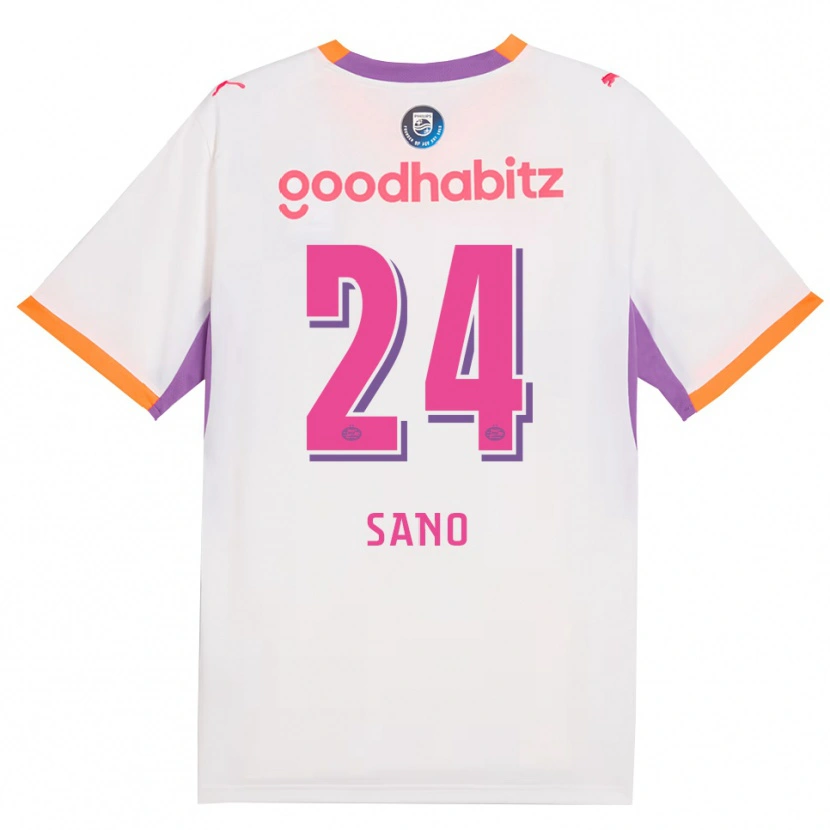Danxen Barn Kodai Sano #24 Vit Lila Orange Bortatröja Matchtröjor 2026/27 Tröjor T-Tröja