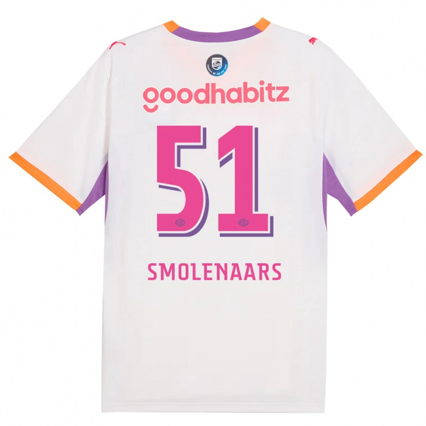 Danxen Barn Tijn Smolenaars #51 Vit Lila Orange Bortatröja Matchtröjor 2026/27 Tröjor T-Tröja