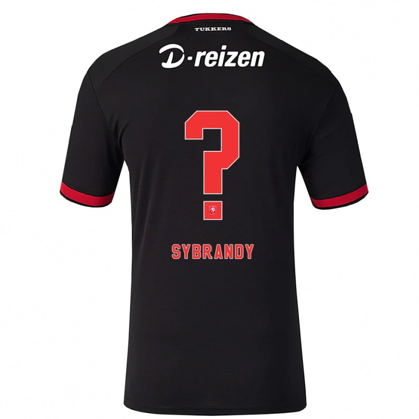 Danxen Barn Sander Sybrandy #0 Röd Vit Svart Bortatröja Matchtröjor 2026/27 Tröjor T-Tröja