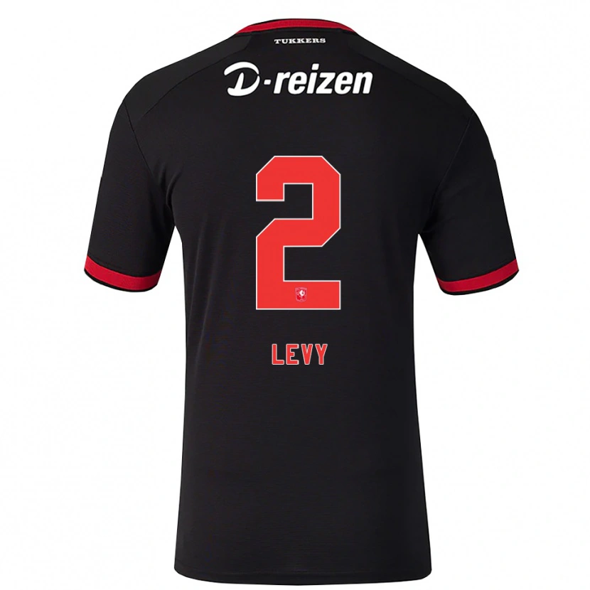 Danxen Barn Ofek Levy #2 Röd Vit Svart Bortatröja Matchtröjor 2026/27 Tröjor T-Tröja