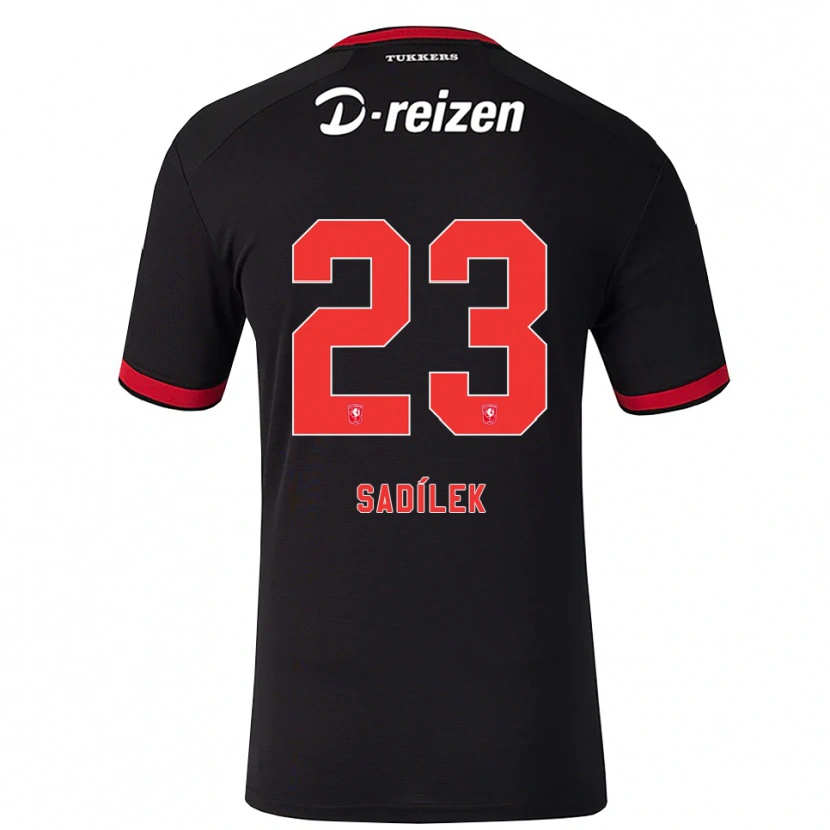 Danxen Barn Michal Sadilek #23 Röd Vit Svart Bortatröja Matchtröjor 2026/27 Tröjor T-Tröja