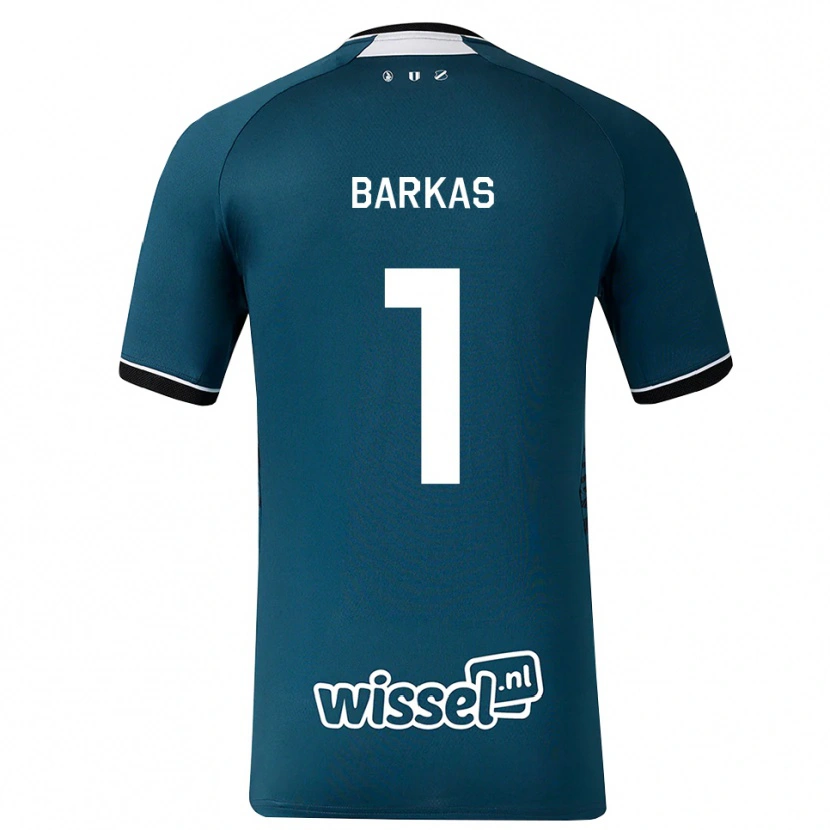 Danxen Barn Vasilios Barkas #1 Mörk Skiffergrå Vit Bortatröja Matchtröjor 2026/27 Tröjor T-Tröja