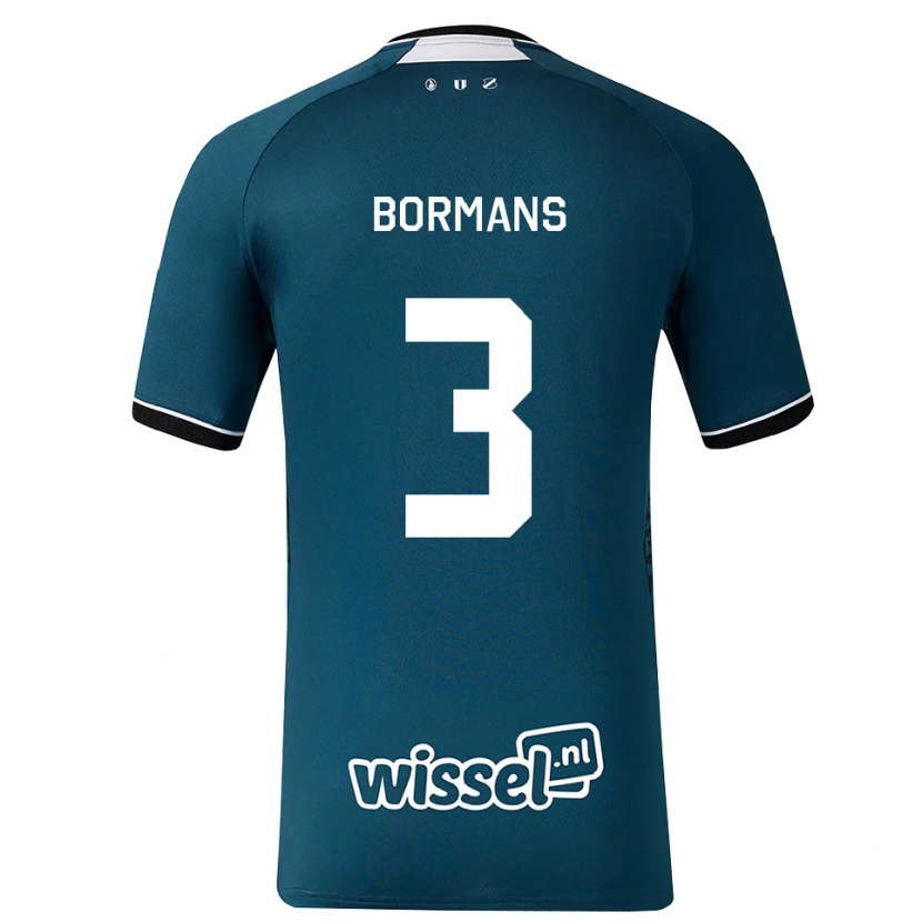Danxen Barn Merel Bormans #3 Mörk Skiffergrå Vit Bortatröja Matchtröjor 2026/27 Tröjor T-Tröja