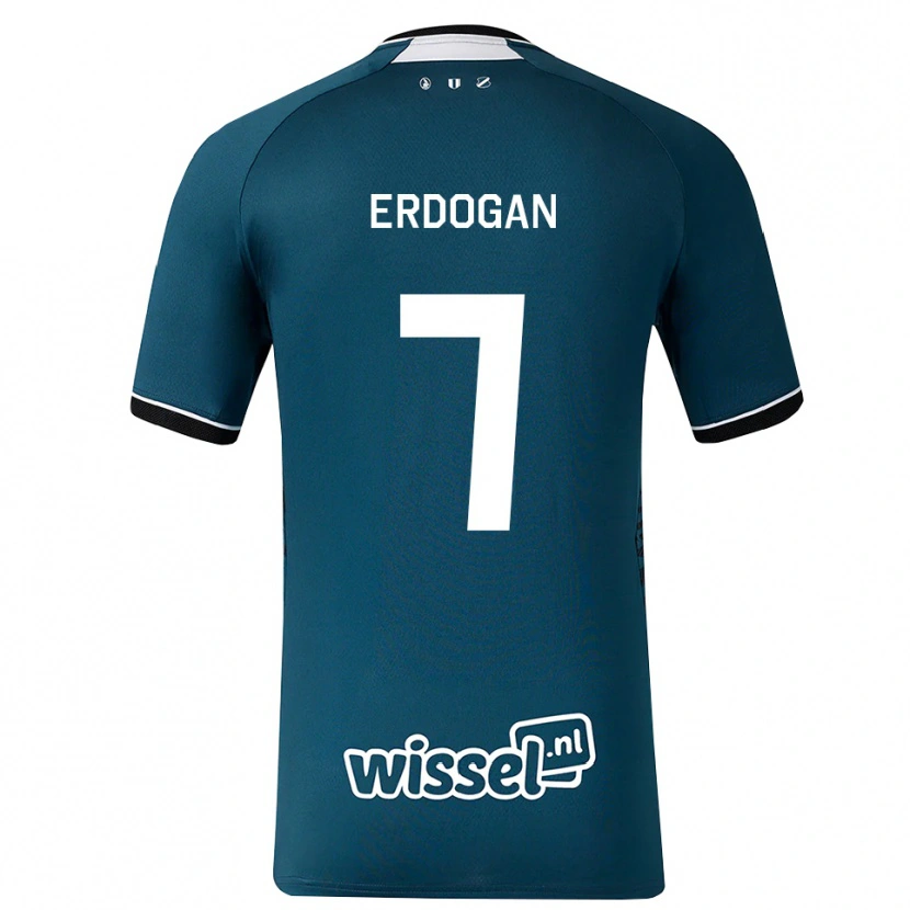 Danxen Barn Talha Erdogan #7 Mörk Skiffergrå Vit Bortatröja Matchtröjor 2026/27 Tröjor T-Tröja