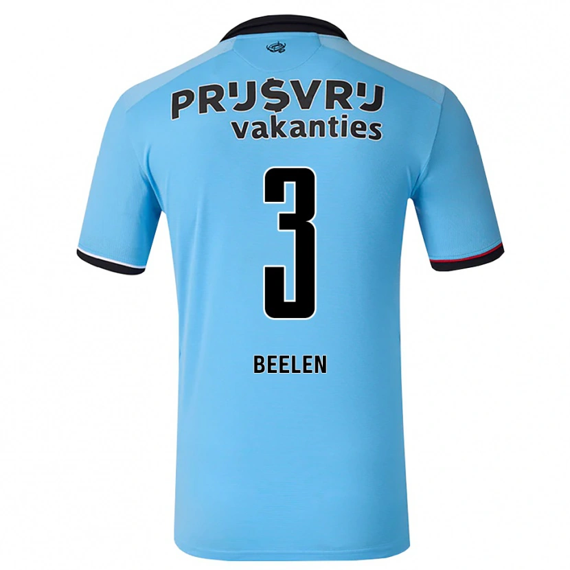 Danxen Barn Thomas Beelen #3 Djup Himmelsblå Svart Röd Bortatröja Matchtröjor 2026/27 Tröjor T-Tröja