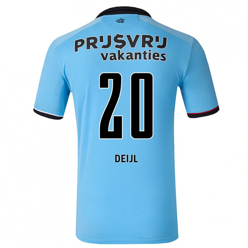 Danxen Barn Mats Deijl #20 Djup Himmelsblå Svart Röd Bortatröja Matchtröjor 2026/27 Tröjor T-Tröja