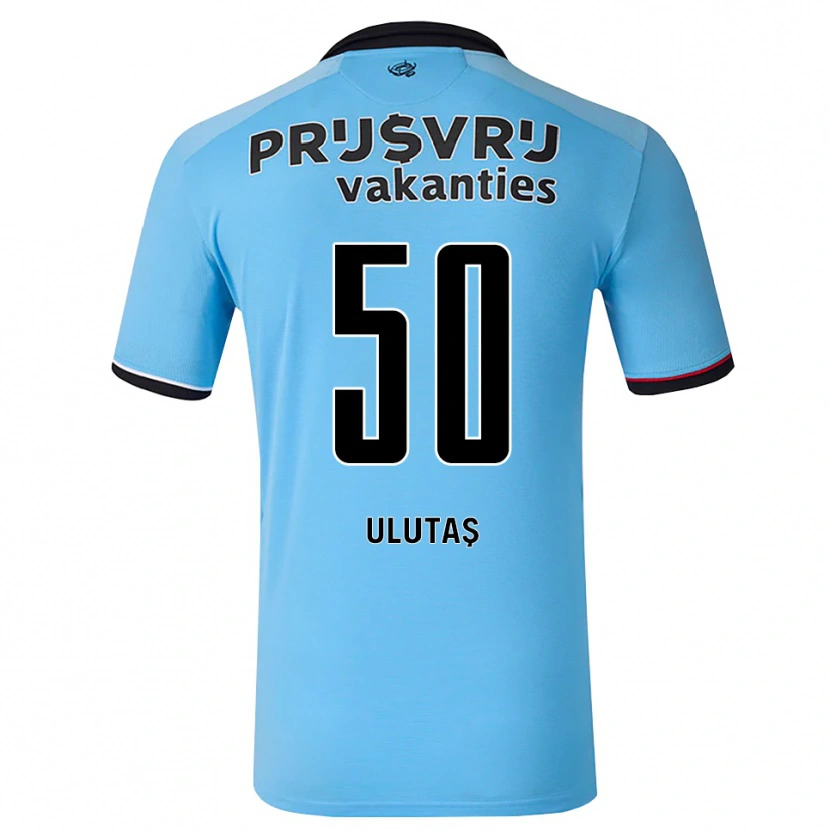 Danxen Barn Furkan Ulutaş #50 Djup Himmelsblå Svart Röd Bortatröja Matchtröjor 2026/27 Tröjor T-Tröja