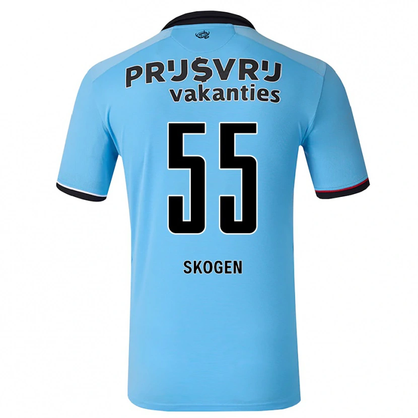 Danxen Barn Sondre Skogen #55 Djup Himmelsblå Svart Röd Bortatröja Matchtröjor 2026/27 Tröjor T-Tröja
