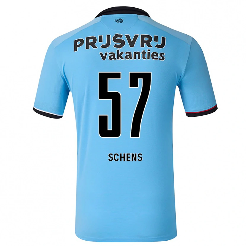 Danxen Barn Twan Schens #57 Djup Himmelsblå Svart Röd Bortatröja Matchtröjor 2026/27 Tröjor T-Tröja