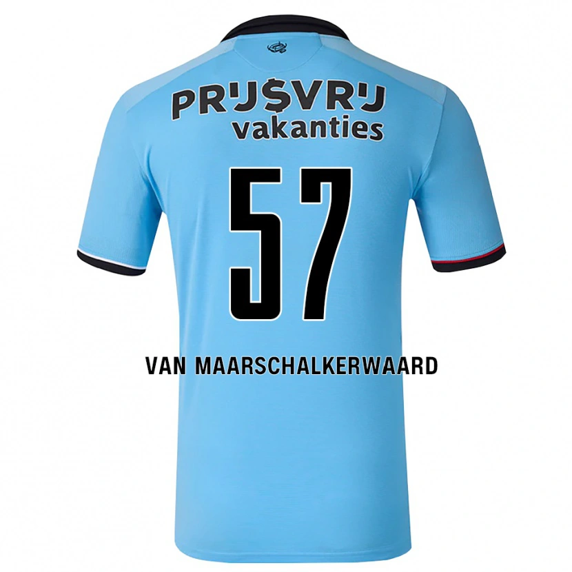 Danxen Barn Pieter Van Maarschalkerwaard #57 Djup Himmelsblå Svart Röd Bortatröja Matchtröjor 2026/27 Tröjor T-Tröja