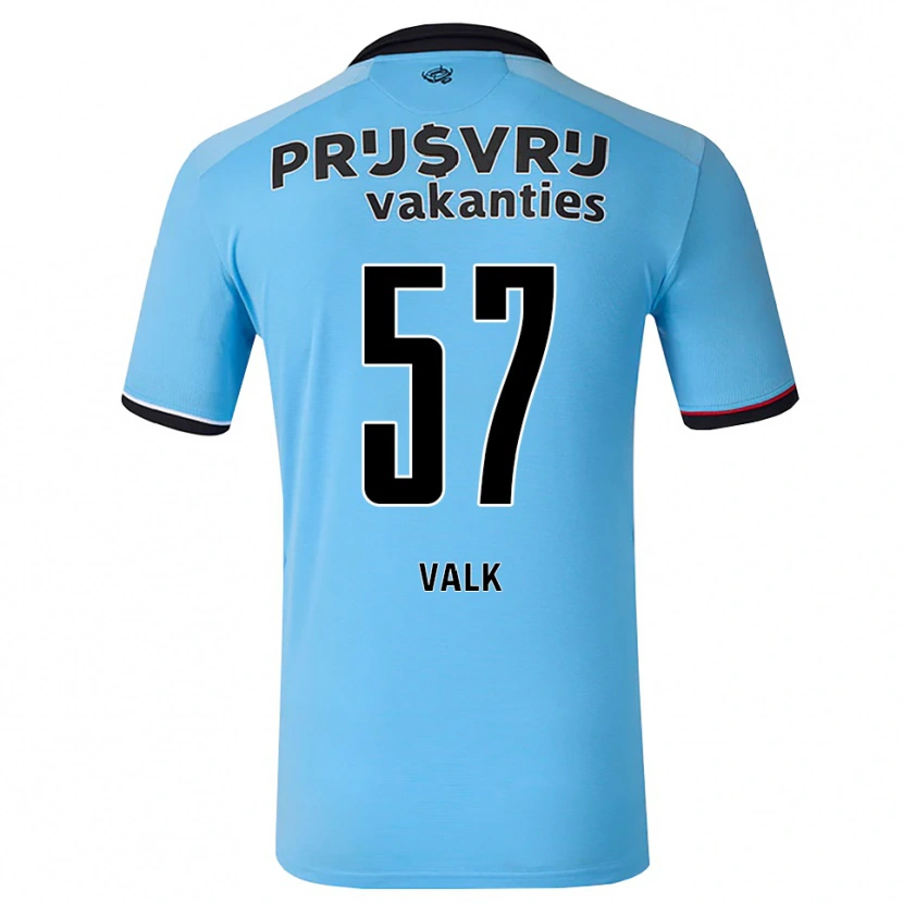 Danxen Barn Sem Valk #57 Djup Himmelsblå Svart Röd Bortatröja Matchtröjor 2026/27 Tröjor T-Tröja