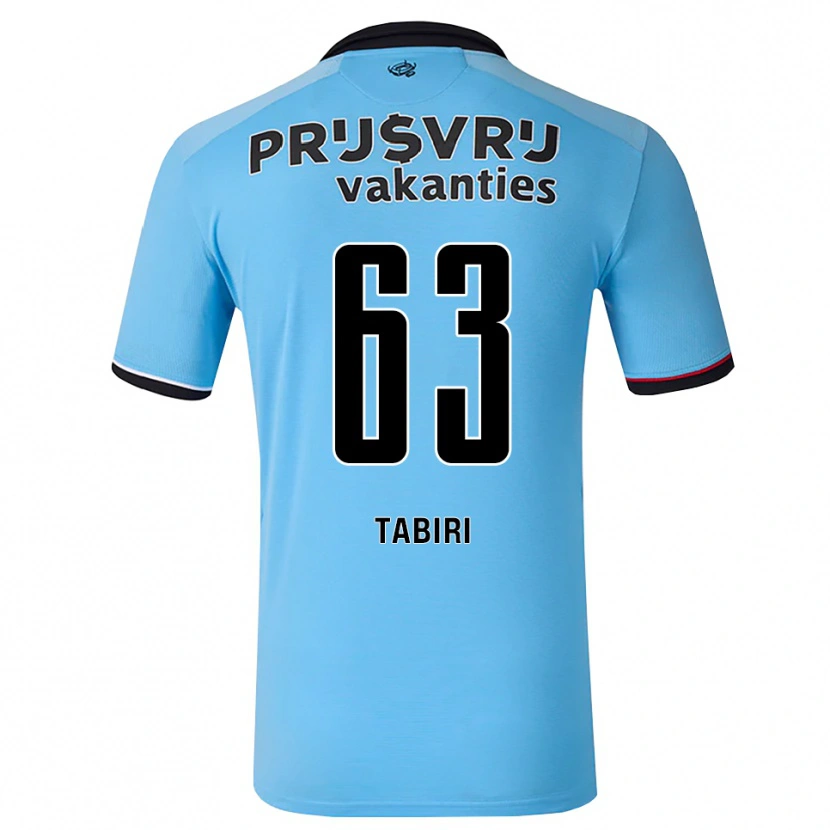 Danxen Barn Kwame Tabiri #63 Djup Himmelsblå Svart Röd Bortatröja Matchtröjor 2026/27 Tröjor T-Tröja