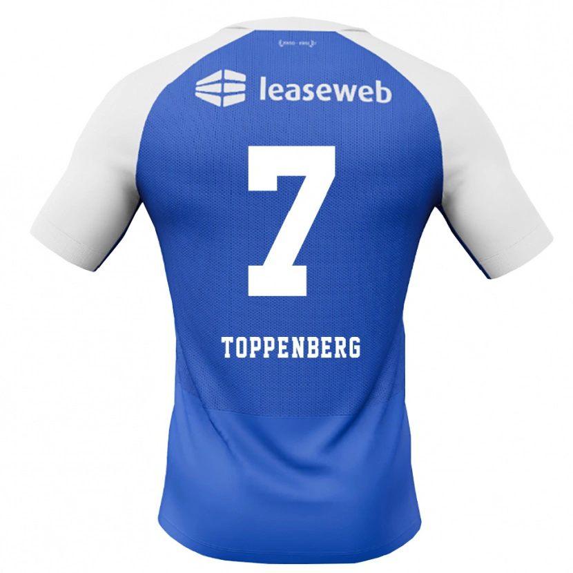 Danxen Barn Kevin Toppenberg #7 Kornblå Röd Vit Bortatröja Matchtröjor 2026/27 Tröjor T-Tröja