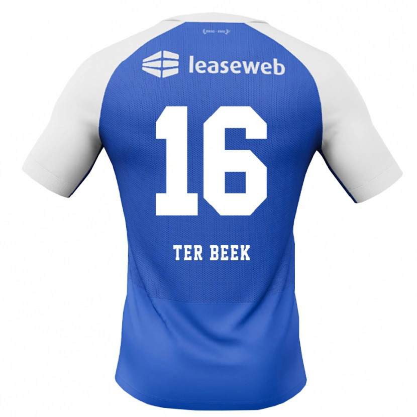 Danxen Barn Kai Ter Beek #16 Kornblå Röd Vit Bortatröja Matchtröjor 2026/27 Tröjor T-Tröja