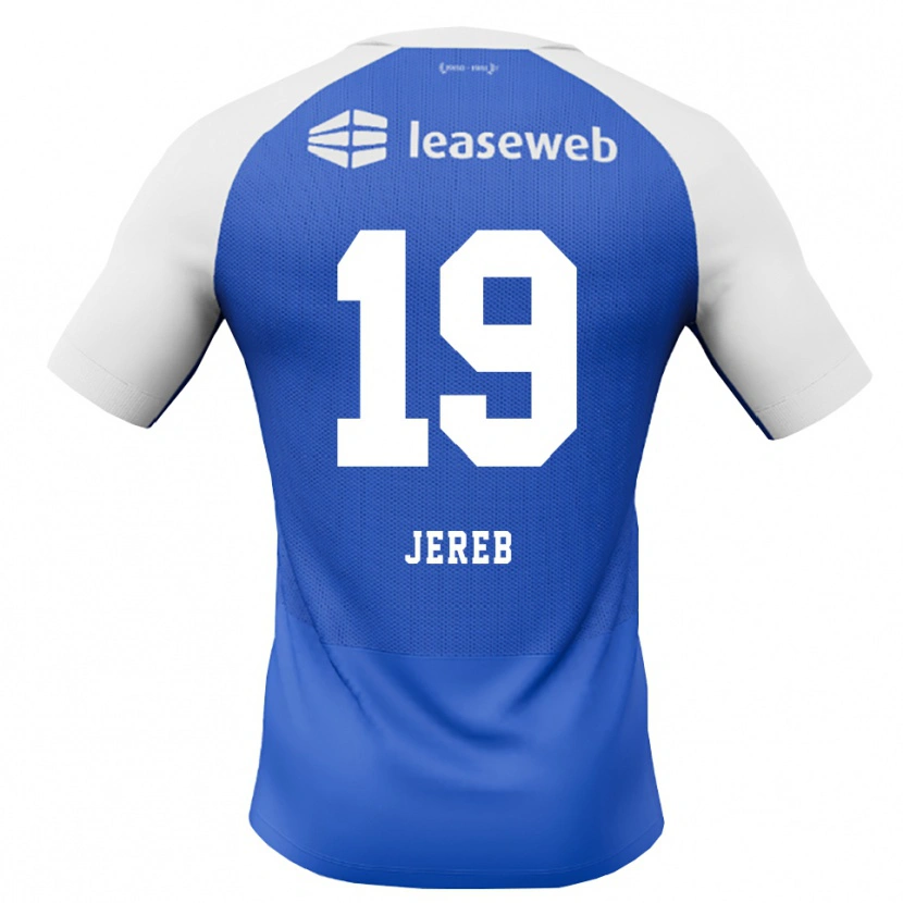 Danxen Barn David Jereb #19 Kornblå Röd Vit Bortatröja Matchtröjor 2026/27 Tröjor T-Tröja