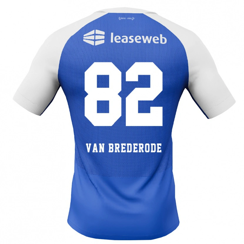 Danxen Barn Myron Van Brederode #82 Kornblå Röd Vit Bortatröja Matchtröjor 2026/27 Tröjor T-Tröja