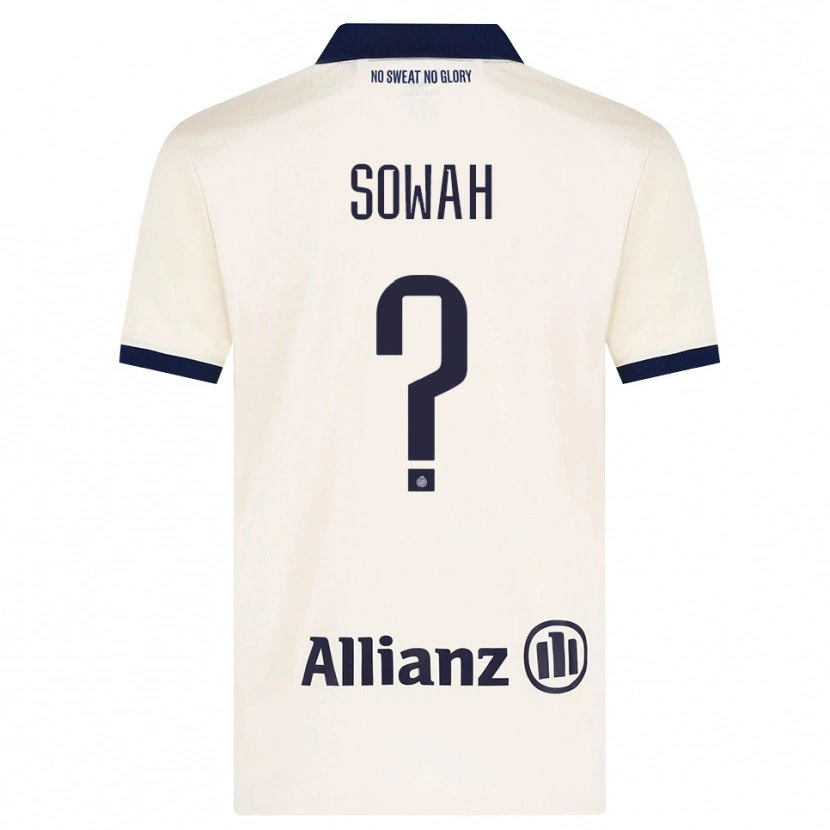 Danxen Barn Kamal Sowah #0 Beige Svart Bortatröja Matchtröjor 2026/27 Tröjor T-Tröja