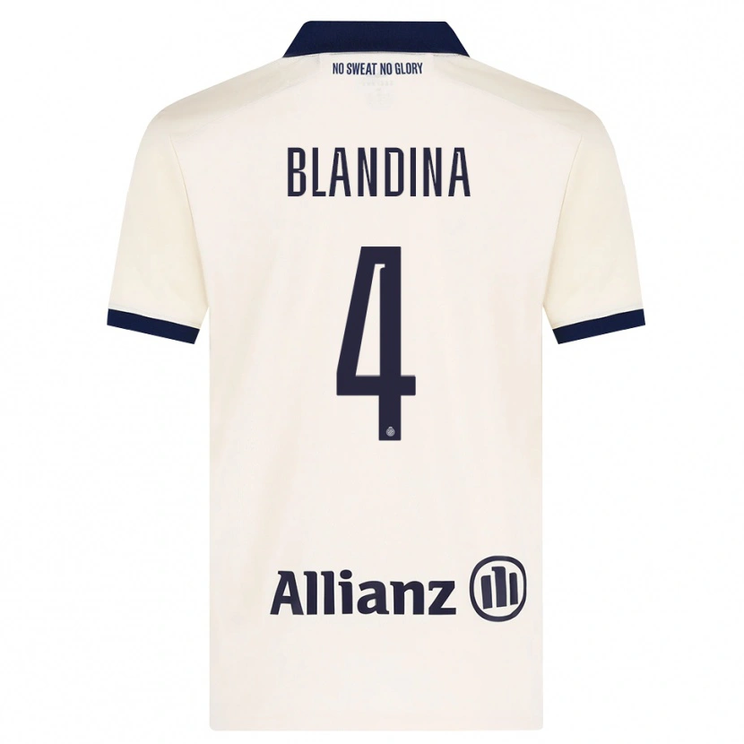 Danxen Barn Noham Blandina #4 Beige Svart Bortatröja Matchtröjor 2026/27 Tröjor T-Tröja