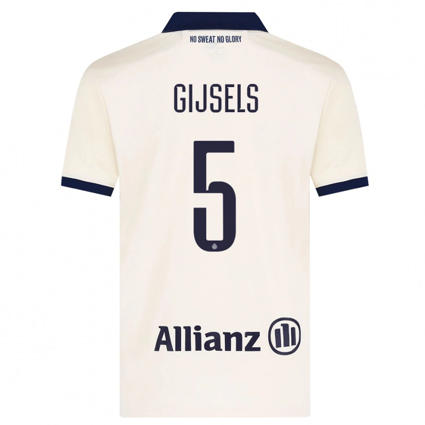 Danxen Barn Kellen Gijsels #5 Beige Svart Bortatröja Matchtröjor 2026/27 Tröjor T-Tröja
