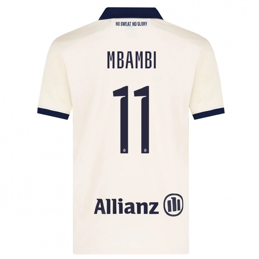 Danxen Barn Jeoffrey Mbambi #11 Beige Svart Bortatröja Matchtröjor 2026/27 Tröjor T-Tröja