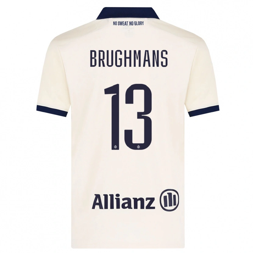 Danxen Barn Beau Brughmans #13 Beige Svart Bortatröja Matchtröjor 2026/27 Tröjor T-Tröja