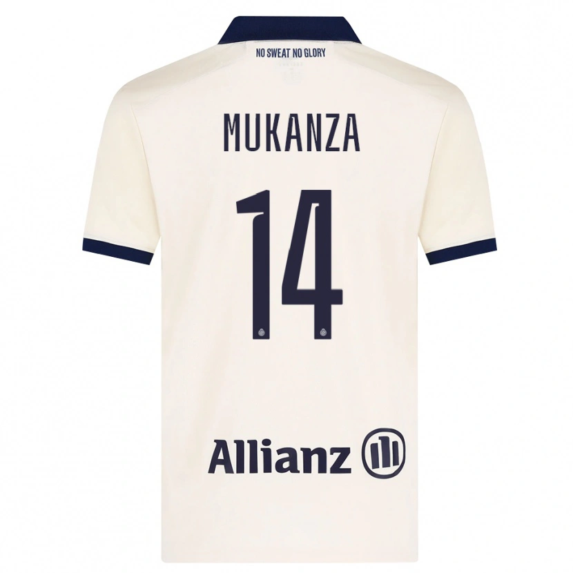 Danxen Barn Blessing Mukanza #14 Beige Svart Bortatröja Matchtröjor 2026/27 Tröjor T-Tröja