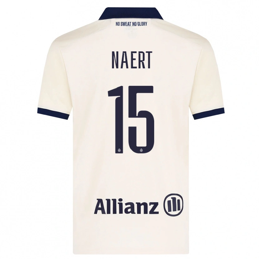 Danxen Barn Stan Naert #15 Beige Svart Bortatröja Matchtröjor 2026/27 Tröjor T-Tröja