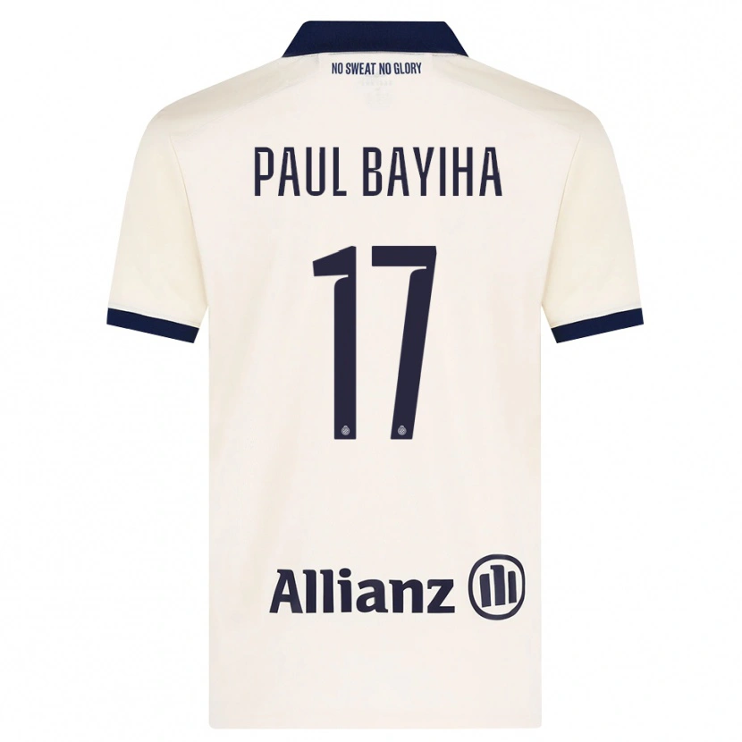 Danxen Barn Jean-Paul Bayiha #17 Beige Svart Bortatröja Matchtröjor 2026/27 Tröjor T-Tröja
