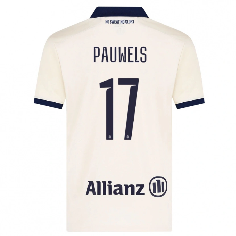 Danxen Barn Fleur Pauwels #17 Beige Svart Bortatröja Matchtröjor 2026/27 Tröjor T-Tröja
