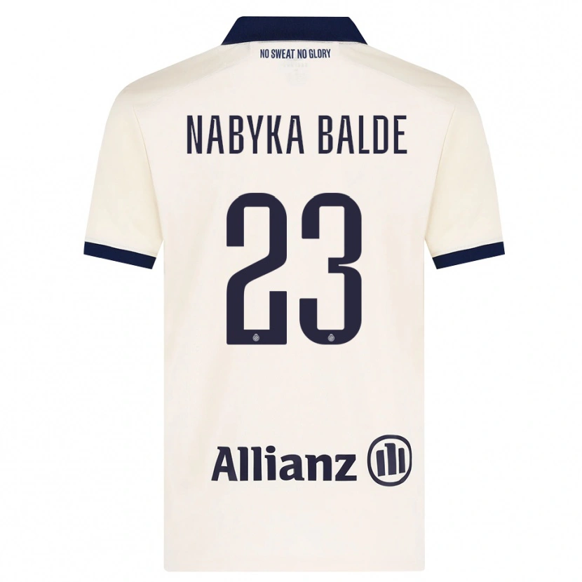 Danxen Barn Mamadou Balde #23 Beige Svart Bortatröja Matchtröjor 2026/27 Tröjor T-Tröja