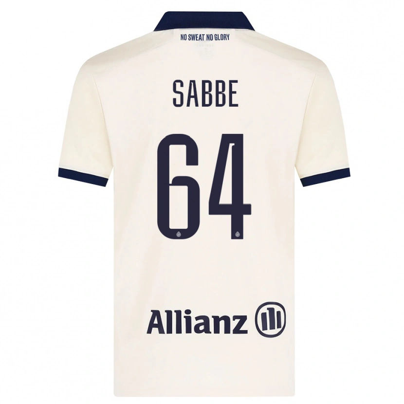 Danxen Barn Kyriani Sabbe #64 Beige Svart Bortatröja Matchtröjor 2026/27 Tröjor T-Tröja