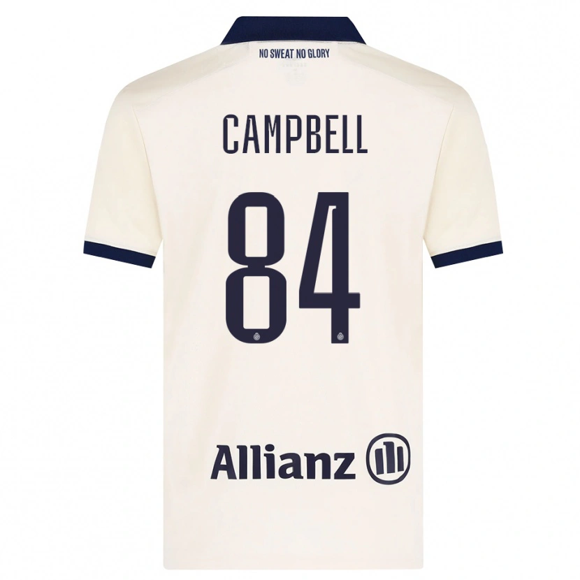 Danxen Barn Shandre Campbell #84 Beige Svart Bortatröja Matchtröjor 2026/27 Tröjor T-Tröja