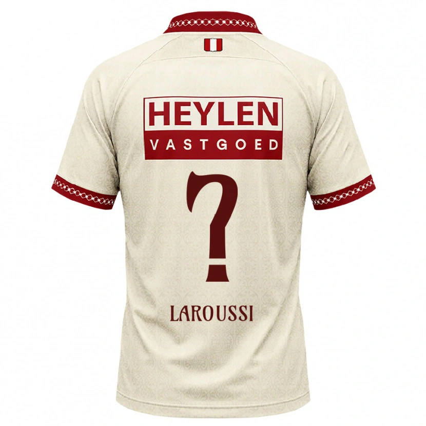 Danxen Barn Nizar Laroussi #0 Beige Röd Bortatröja Matchtröjor 2026/27 Tröjor T-Tröja