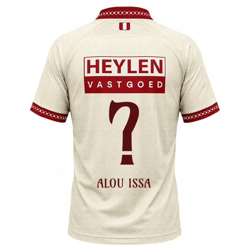Danxen Barn Benjamin Alou Issa #0 Beige Röd Bortatröja Matchtröjor 2026/27 Tröjor T-Tröja