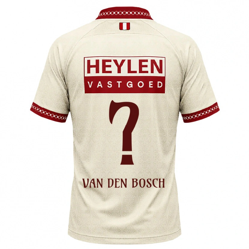 Danxen Barn Cisse Van Den Bosch #0 Beige Röd Bortatröja Matchtröjor 2026/27 Tröjor T-Tröja
