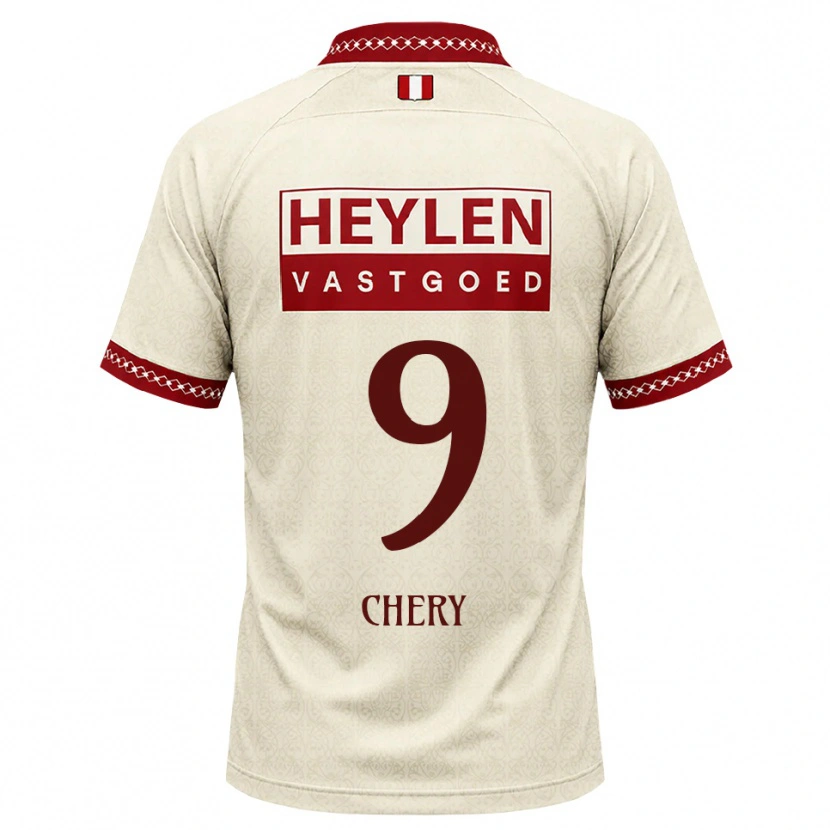 Danxen Barn Tjaronn Chery #9 Beige Röd Bortatröja Matchtröjor 2026/27 Tröjor T-Tröja