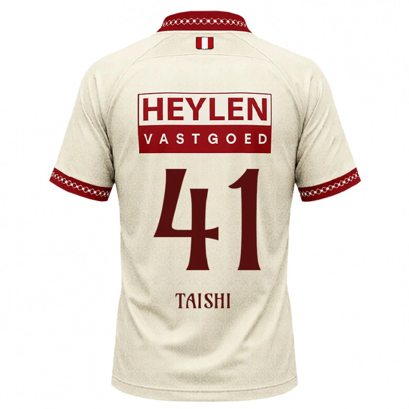 Danxen Barn Taishi Brandon Nozawa #41 Beige Röd Bortatröja Matchtröjor 2026/27 Tröjor T-Tröja