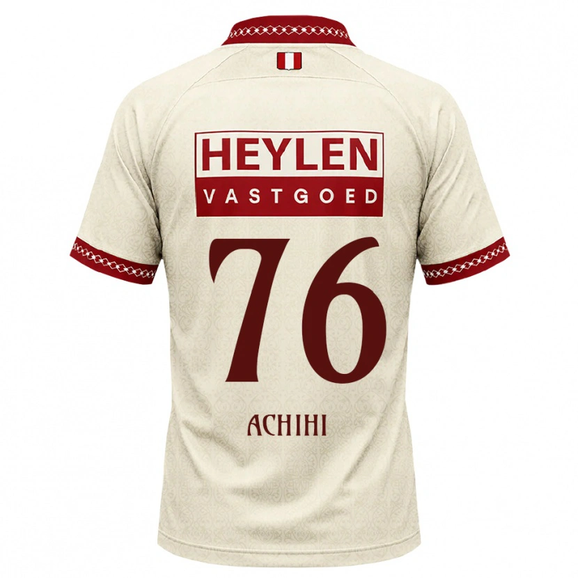 Danxen Barn Orseer Achihi #76 Beige Röd Bortatröja Matchtröjor 2026/27 Tröjor T-Tröja
