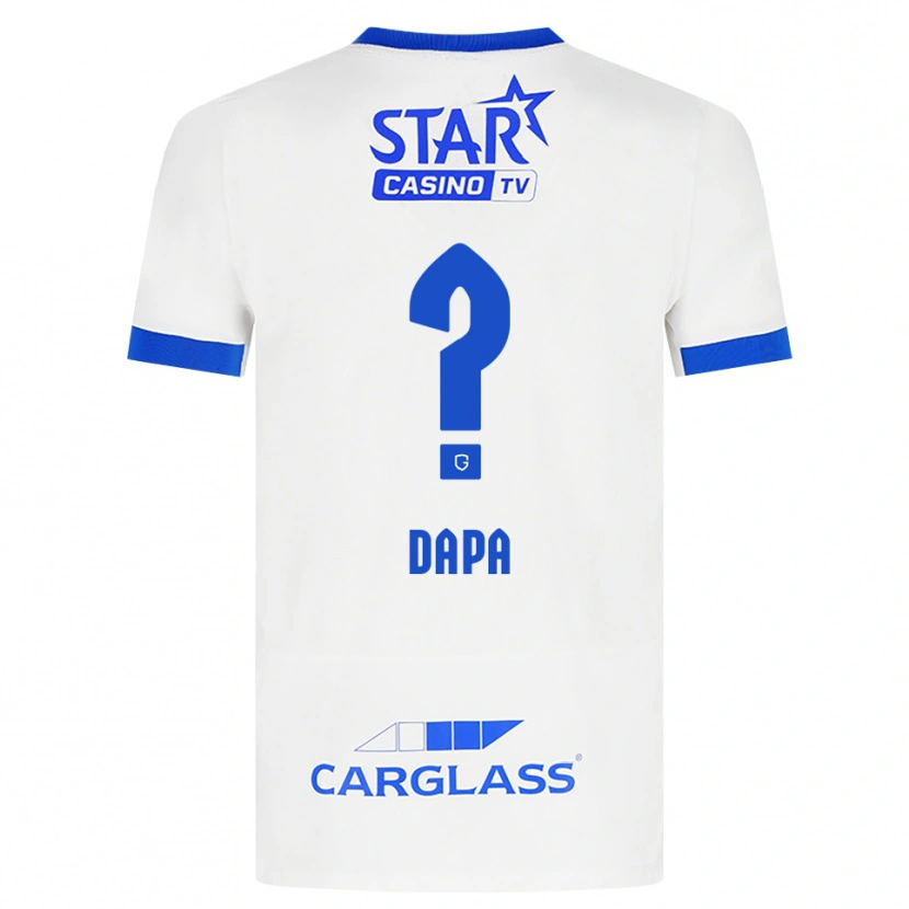 Danxen Barn Melvyn Dapa #0 Vit Blå Bortatröja Matchtröjor 2026/27 Tröjor T-Tröja