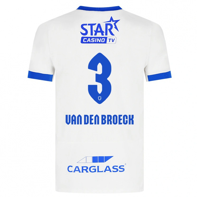 Danxen Barn Kobe Van Den Broeck #3 Vit Blå Bortatröja Matchtröjor 2026/27 Tröjor T-Tröja