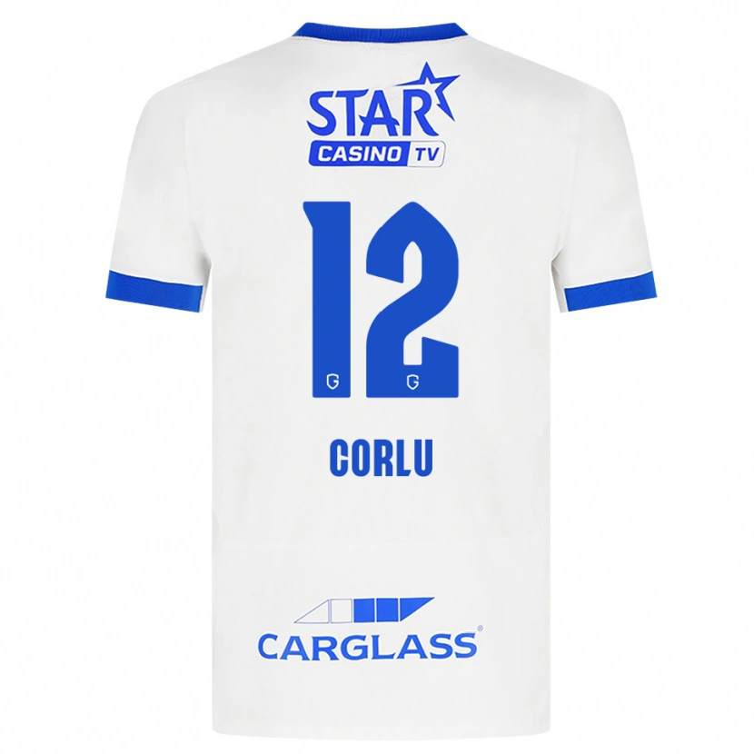 Danxen Barn Ronas Corlu #12 Vit Blå Bortatröja Matchtröjor 2026/27 Tröjor T-Tröja