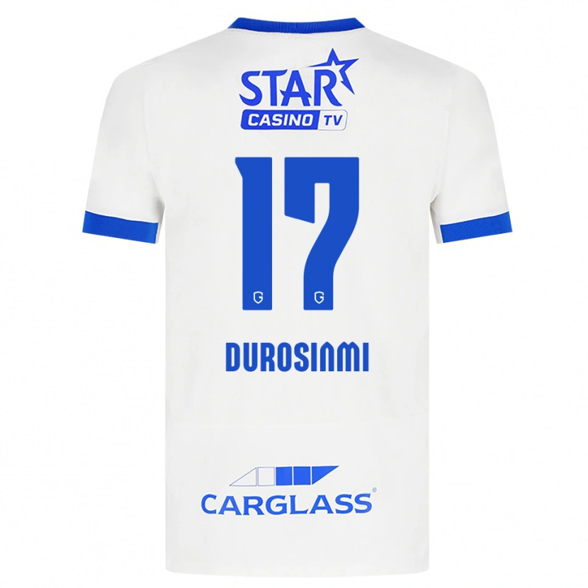 Danxen Barn Rafiu Durosinmi #17 Vit Blå Bortatröja Matchtröjor 2026/27 Tröjor T-Tröja